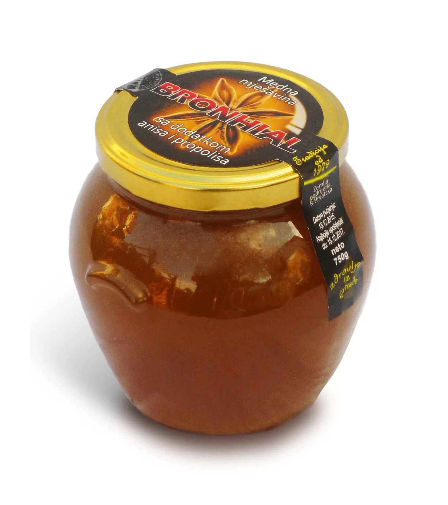 Bronhial honey with anise and propolis -750g